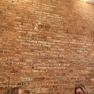 Signatures of all the patrons who have visited. Been here since 1970s!