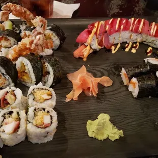 sushi, sushi and sashimi, sashimi, food