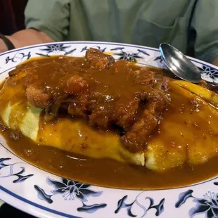 Curry omurice.