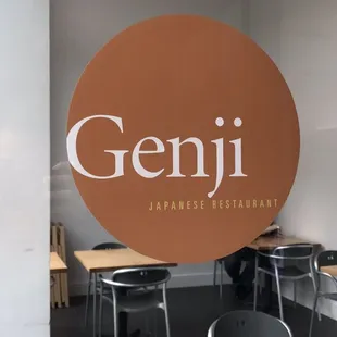 Logo on front window