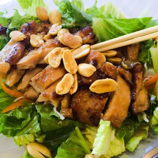 Chicken teriyaki salad lunch-to-go