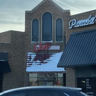 the front of the restaurant