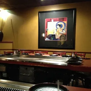 interior, sushi and sashimi