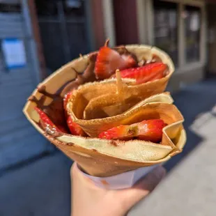 Strawberry  Nutella Crepe ($7)