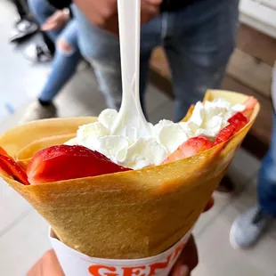 15. Strawberry Crepe