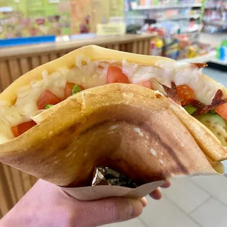 2. Avocado, Tomato and Cheese Crepe