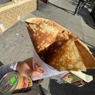 21. Peanut Butter and Banana Crepe