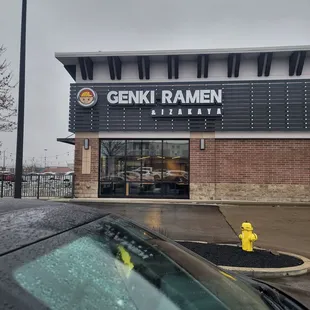the front of the restaurant