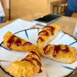 Japanese Potatoe Croquet. Very crispy/good.