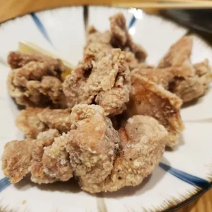 a plate of fried food