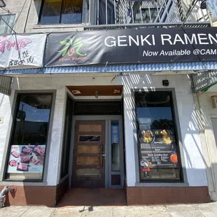 the front of a restaurant