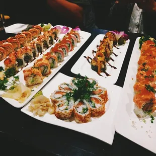 sushi, sushi and sashimi, food, sashimi