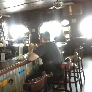 Darrell eating a ferdie