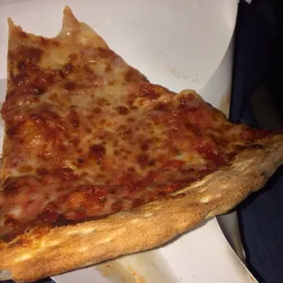 Slice of cheese.