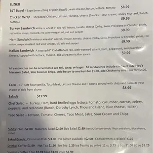 Nov &apos;24 menu