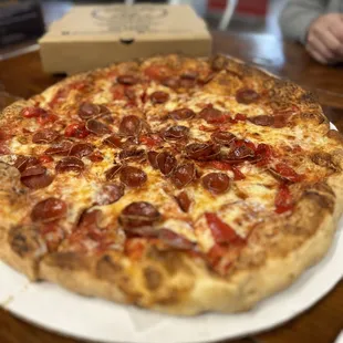 Hot Honey pizza! Delicious definitely felt the heat and loved it!