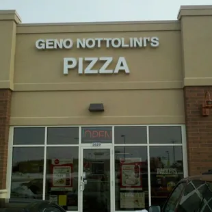 the front of the restaurant