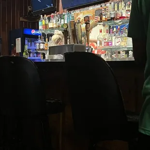 a man sitting at the bar