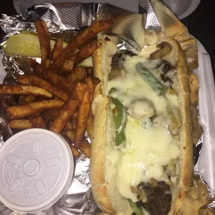 Philly beef sandwich.