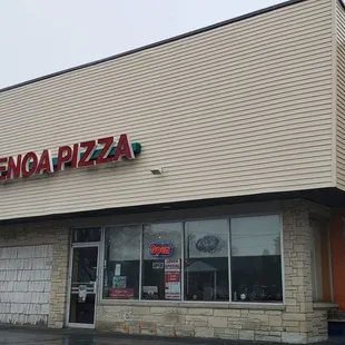 the front of the restaurant