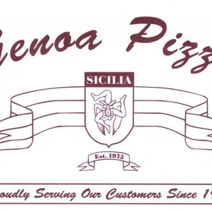 the logo for genoa pizza