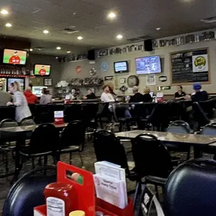 people sitting at tables
