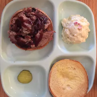 Brisket sandwich was $3.60 and came with a side, I chose potato salad.