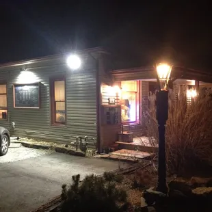 a car parked outside