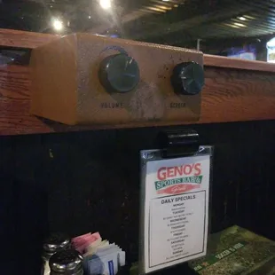 Each table has its own sound control for the various large screens what???? That's freaking awesome