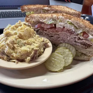 Cuban Triple Decker w/ Potato Salad