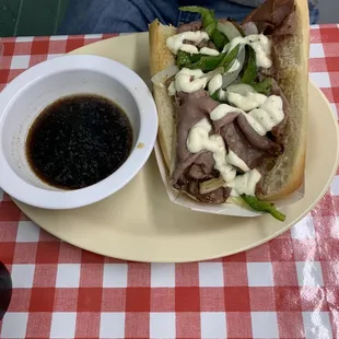 Smothered Beef Sandwich