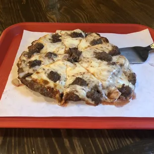 Low carb sausage crust