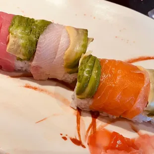 Sad rainbow roll!
