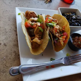 Salmon tacos