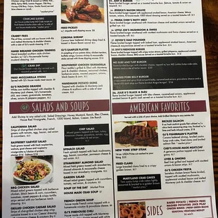 New menu