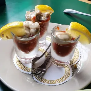 Oyster shooters