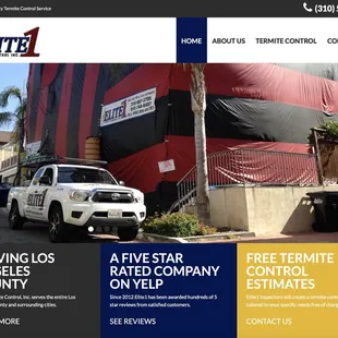 Elite1 Termite Control of Orange County is a web design and local marketing client.