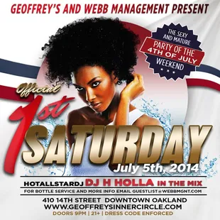 Every 1 Saturday of each month, enjoy a great party! Great music, food and beautiful people.