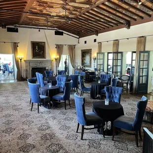 One of many dining rooms