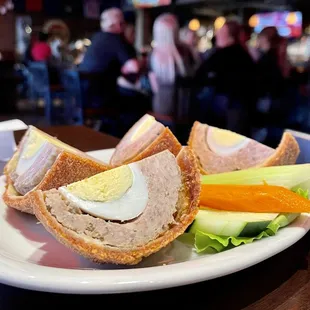 &quot;Scotch egg&quot; served cold.