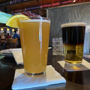 Blue Moon and Black &amp; Tan