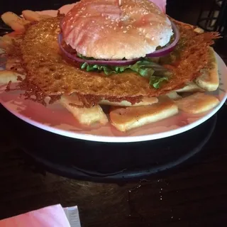 Cheddar Halo Cheeseburger