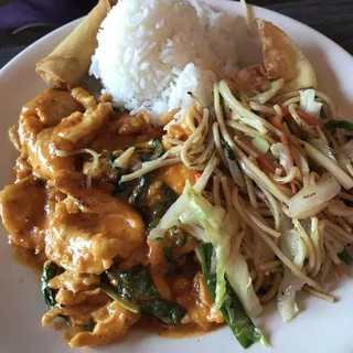 Thai Spicy Basil Chicken Lunch