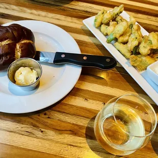 a plate of food on a table