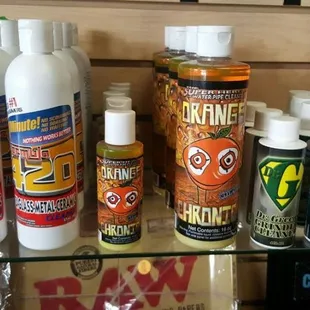 Liquid pipe cleaners.