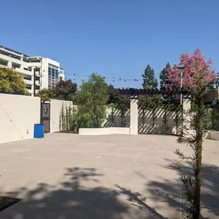 New front courtyard perfect for ceremony, cocktail reception or small intimate dinner celebration.