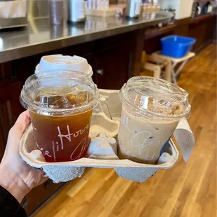 To-go drinks (ordered online for pickup)