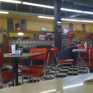 Inside shot of the soda/ice cream bar...hear it&apos;s a popular place!