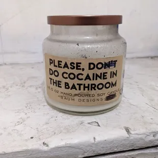 a jar of coconut oil on a counter