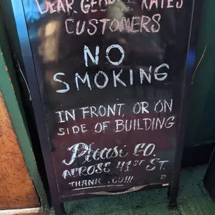 Smoke across the street!